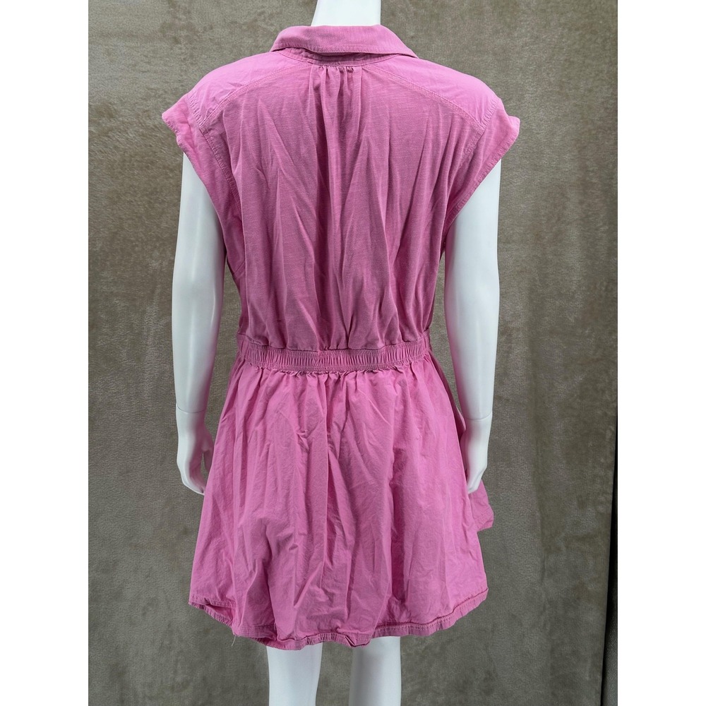 Anthropologie Dress Womens XL Pink Cutout Mini Summer Beach Vacation Pockets - Picture 5 of 11